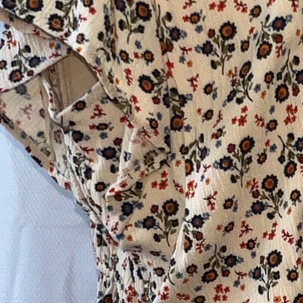 Maurices Multi-Floral Smocked Peplum Top - Picture 10 of 16